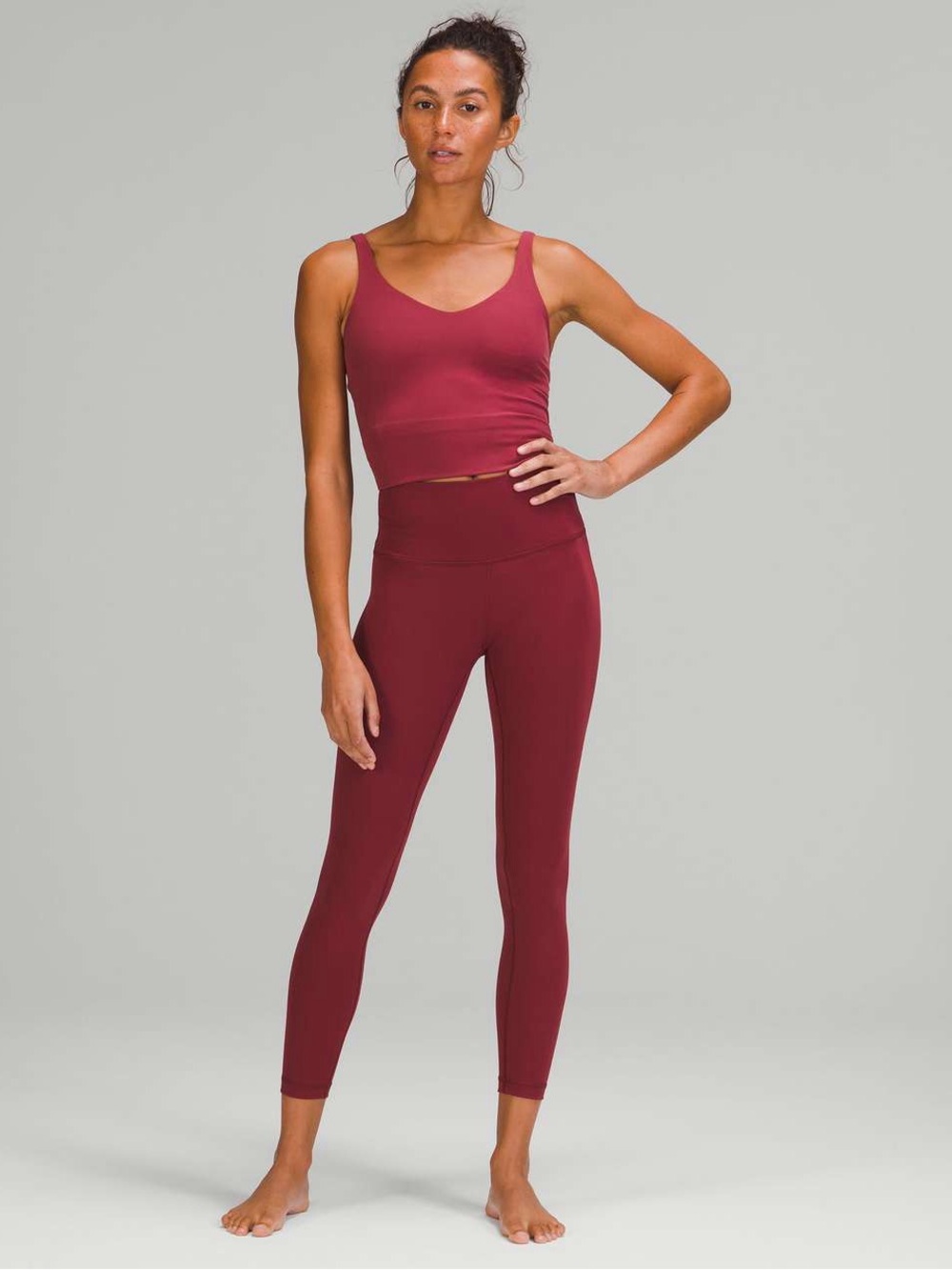 LULULEMON | Wunder Under High Rise 28” Leggings in Mulled Wine | 8